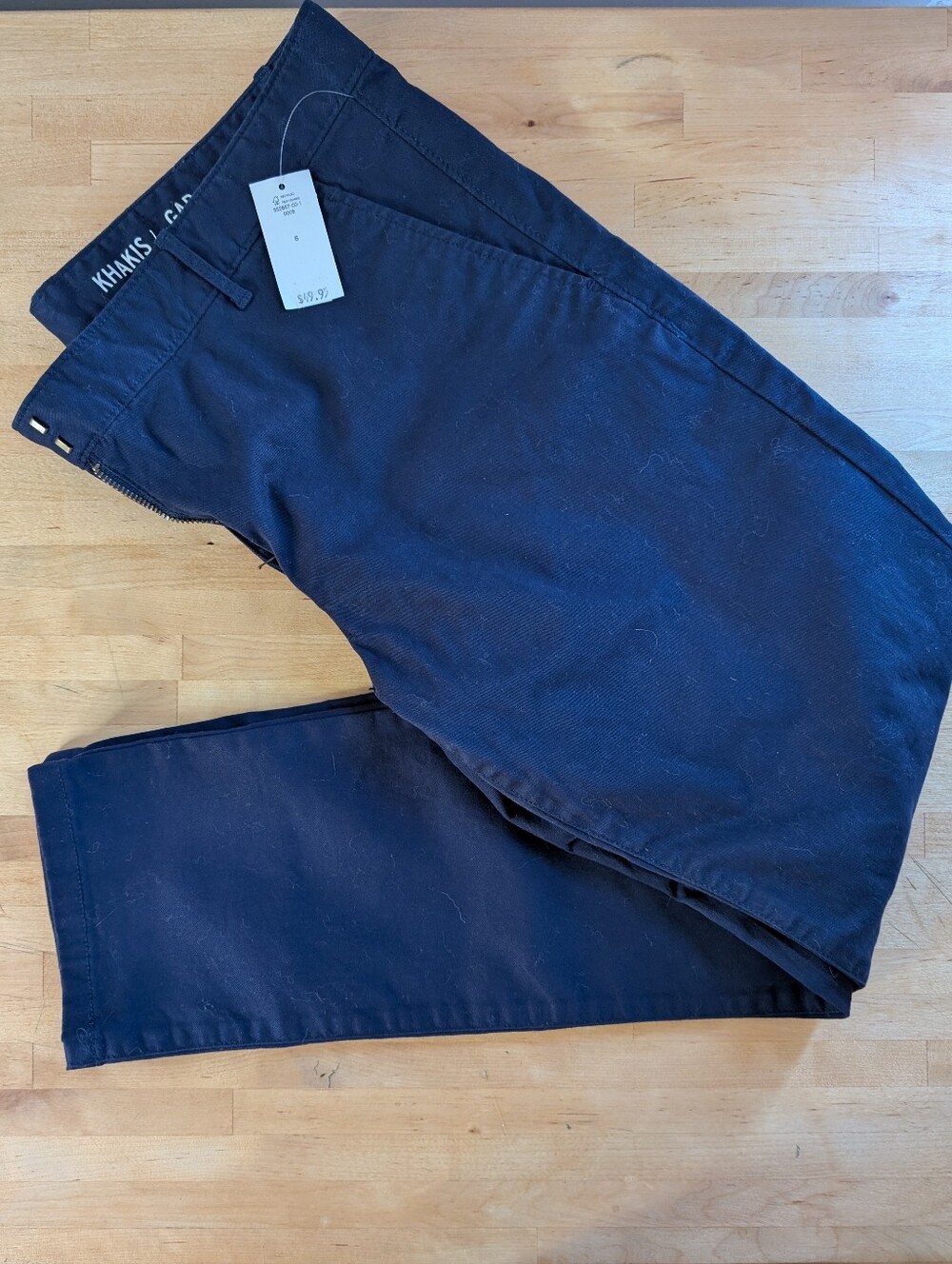Gap Skinny Mini Khakis Stretch Navy 8 NWT